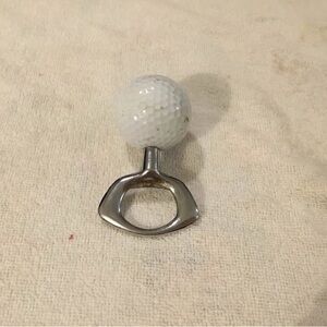 Stylish Silver and White Bottle Opener